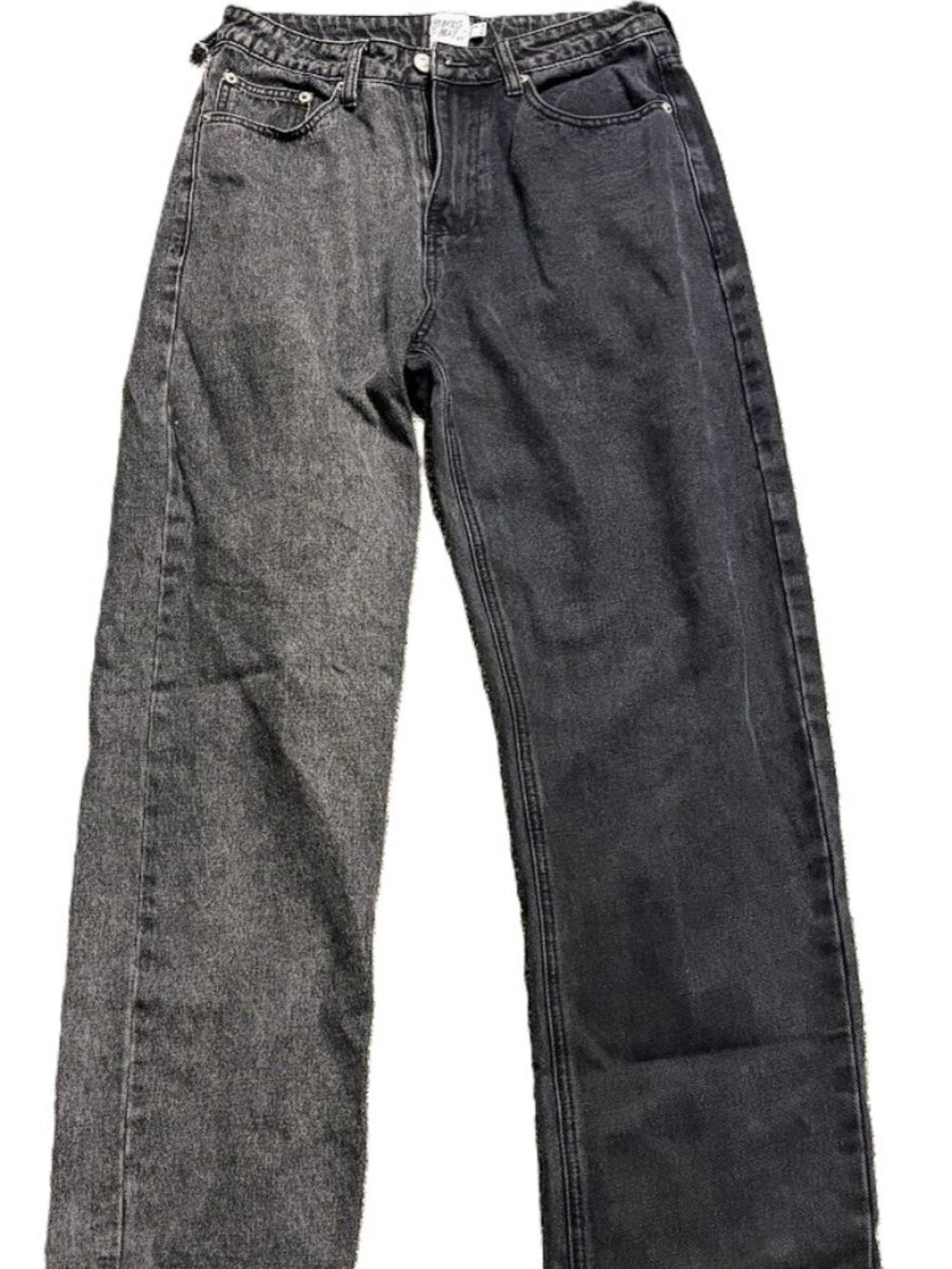 Princess Polly Split Black Jeans